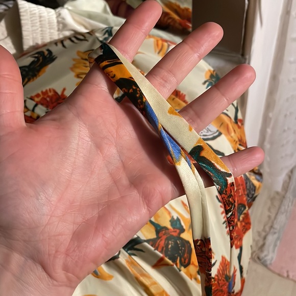 Vintage 1970s Van Gogh art print dress - Picture 11 of 15